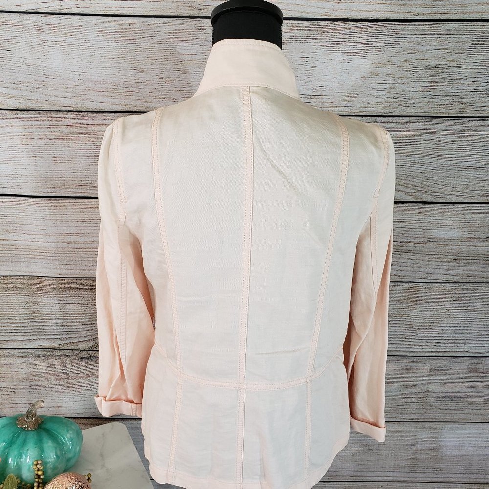 TALBOTS BLUSH ZIPPER JACKET - SIZE 6 - Picture 5 of 11